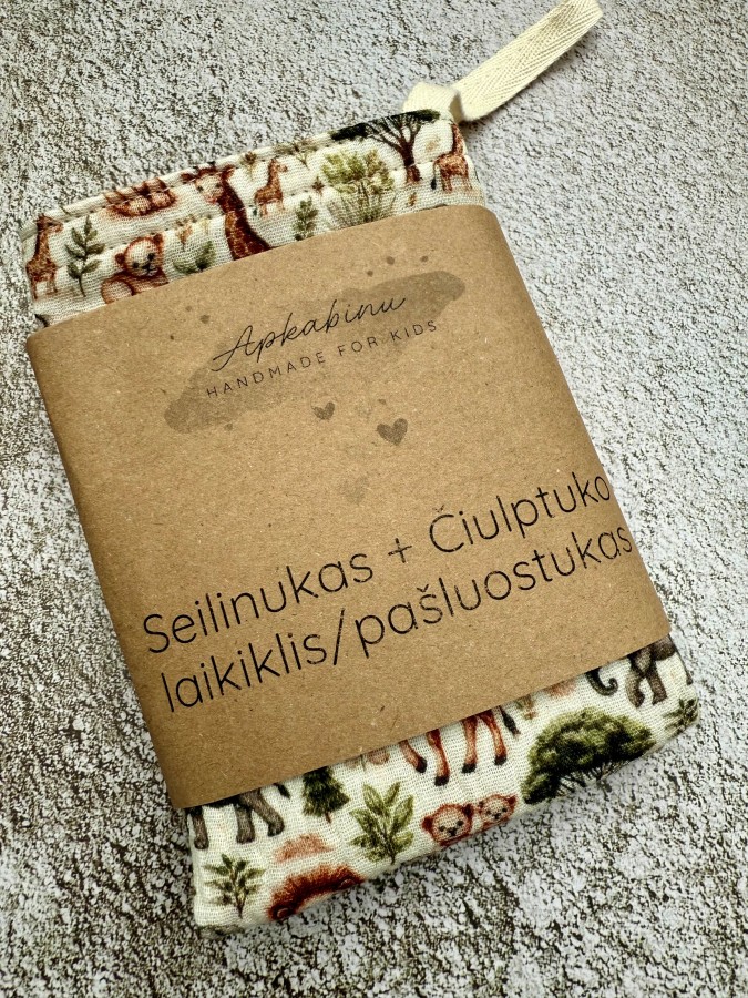 Seilinuko ir čiulptuko laikiklio/miego palytės kompl. SAFARI